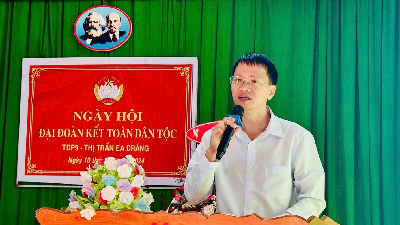 Ngày hội Đại đoàn kết toàn dân tộc tại TDP 9, thị trấn Ea D’răng